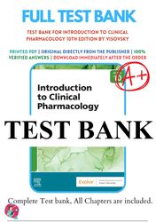 introduction to clinical pharmacology 10th edition by visovsky test bank