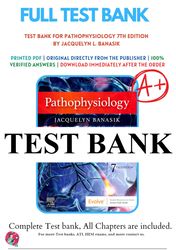 pathophysiology 7th edition by jacquelyn l. banasik test bank