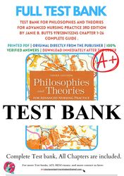 philosophies and theories for advanced nursing practice 3rd edition by janie b. butts test bank