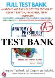 anatomy and physiology 11th edition patton test bank