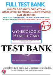 gynecologic health care 4th edition by kerri durnell schuiling test bank