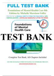 foundations of mental health care 8th edition morrison-valfre test bank