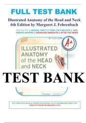 illustrated anatomy of the head and neck 6th edition by margaret j. fehrenbach test bank