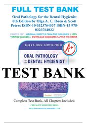 oral pathology for the dental hygienist 8th edition by olga a. c. ibsen test bank
