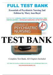 essentials of psychiatric nursing 2nd edition boyd test bank
