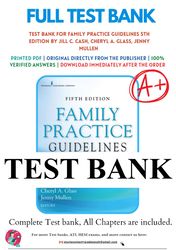 family practice guidelines 5th edition by jill c. cash test bank
