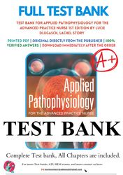 applied pathophysiology for the advanced practice nurse 1st edition by lucie dlugasch test bank