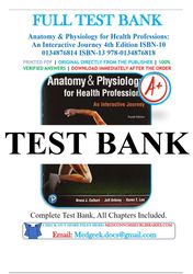 anatomy & physiology for health professions, an interactive journey, 4th edition by colbert test bank