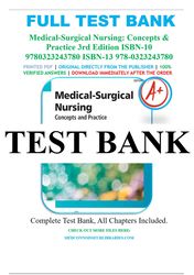 medical-surgical nursing: concepts & practice 3rd edition by susan c. dewit test bank