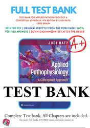 applied pathophysiology a conceptual approach 4th edition by judi nath test bank