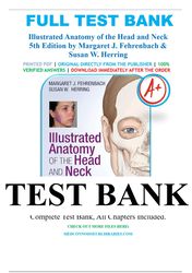 illustrated anatomy of the head and neck 5th edition margaret j. fehrenbach test bank