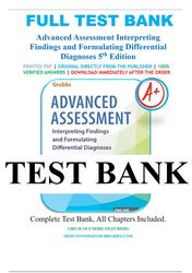 advanced assessment: interpreting findings and formulating differential diagnoses 5th edition, mary jo goolsby test bank