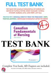 canadian fundamentals of nursing 6th edition by potter test bank
