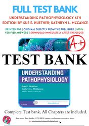 understanding pathophysiology 6th edition by sue e. huether test bank