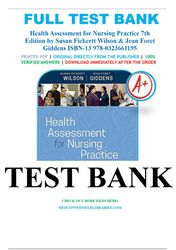 health assessment for nursing practice 7th edition by susan fickertt wilson test bank
