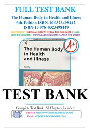 the human body in health and illness 6th edition by barbara herlihy test bank