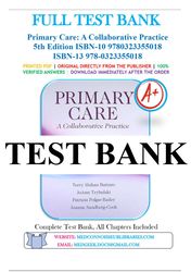 primary care: a collaborative practice 5th edition by terry mahan buttaro test bank