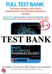 basic and clinical pharmacology 14th edition by bertram katzung test bank