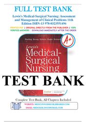 lewis's medical-surgical nursing 11th edition by mariann m. harding test bank
