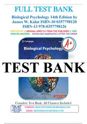 biological psychology 14th edition by james w. kalat test bank