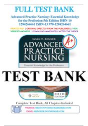 advanced practice nursing: essential knowledge for the profession 5th edition by susan m. denisco test bank