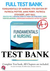 fundamentals of nursing 11th edition potter perry test bank