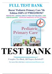 burns' pediatric primary care 7th edition by maaks starr test bank