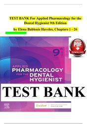 applied pharmacology for the dental hygienist 9th edition by elena bablenis haveles test bank