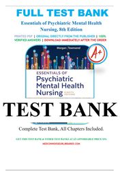 essentials of psychiatric mental health nursing 8th edition concepts of care in evidence- based practice morgan townsend