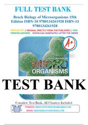 brock biology of microorganisms 15th edition by michael madigan test bank