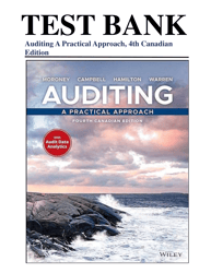auditing a practical approach, 4th canadian edition moroney, campbell, warren test bank