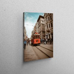 canvas print, canvas decor, large wall art, turkey landscape canvas art, istanbul cityscape poster, landscape printed,