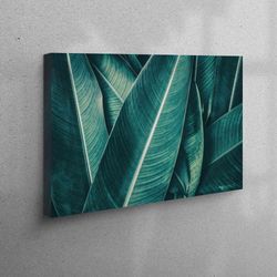 decor canvas, room decor canvas art, canvas wall art, modern art canvas, leaf poster, trendy canvas print, floral canvas