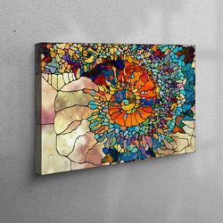 fractal wall art, abstract wall art, colorful canvas print, canvas wall art, modern wall art, wall hanging, 3d canvas, p