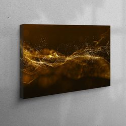 large canvas, canvas, large wall art, gold shimmery wall art, abstract wall art, black and gold art canvas, modern luxur