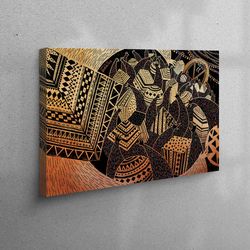 3d canvas, canvas gift, canvas, abstract canvas decor, modern canvas, africa pattern canvas, graffiti art, contemporary