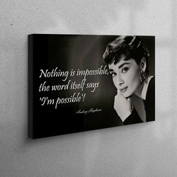 canvas home decor, living room wall art, wall art, audrey hepburn, audrey art canvas, famous art canvas,