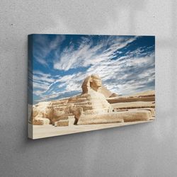 canvas print, canvas decor, wall art canvas, the great pyramid poster, city landscape art, city cityscape wall art,