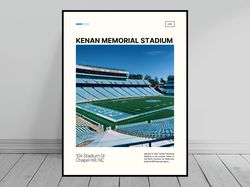 kenan memorial stadium north carolina tar heels canvas ncaa stadium canvas oil painting modern art art