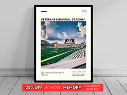 veterans memorial stadium troy trojans canvas ncaa stadium canvas oil painting modern art travel art