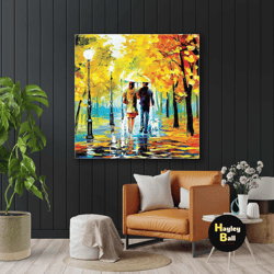 love wall art, autumn canvas art, nature wall art, roll up canvas, stretched canvas art, framed wall art painting