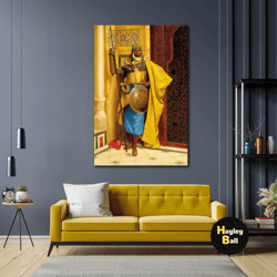 ludwig deutsch, the palace guard wall art, living room wall art, roll up canvas, stretched canvas art, framed wall art p