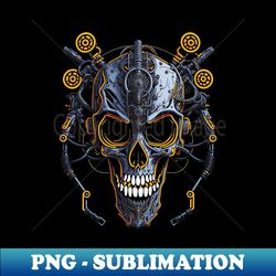 mecha skull s03 d77 - high-resolution png sublimation file