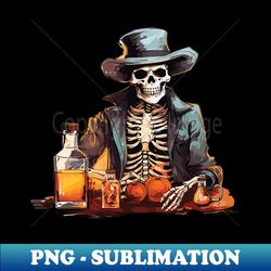 skeletal bartenders halloween bash - instant png sublimation download