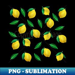 lemon pattern tropical fruit - professional sublimation digital download