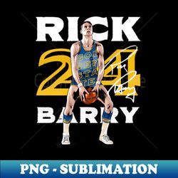 rick barry en state free throw - png transparent sublimation design