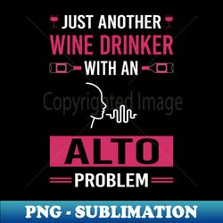 wine drinker alto 1 - png transparent sublimation design