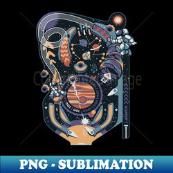 pinball space machine by tobe fonseca - decorative sublimation png file