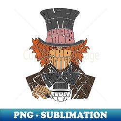 mad hatter - unique sublimation png download