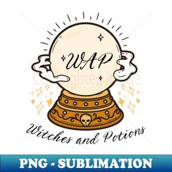 wap witches and potions crystal ball halloween - signature sublimation png file